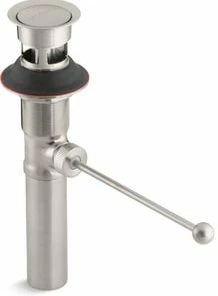 Best Sale ⌛ KOHLER Premier 2-1/8 x 4 in. Bathroom Sink Drain in Vibrant Brushed Nickel 💯