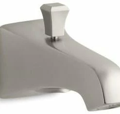 Brand new ⭐ KOHLER Memoirs® Stately 3-15/16 x 2-3/4 in. NPT Wall Mount Diverter Bath Spout with Knob in Vibrant Brushed Nickel 💯
