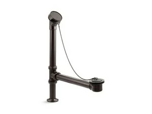 Buy ✔️ KOHLER Antique™ Bath Drain with Chain and Rubber Stopper in Oil Rubbed Bronze 🔥