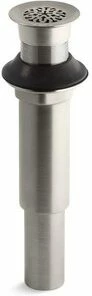 Discount 👏 KOHLER Decorative Drain 3-13/16 in. Bathroom Sink Drain in Vibrant Brushed Nickel 👍