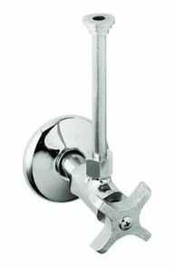 Flash Sale 🔔 KOHLER 1/2 in Four Arm Handle Angle Supply Stop Valve in Polished Chrome 🛒