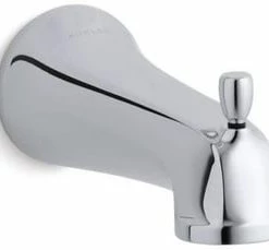 Buy 😀 KOHLER Bancroft® Wall-Mount Diverter Bath Spout with Slip-Fit Connection Polished Chrome 🎉