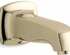 Cheap 🔔 KOHLER Margaux® Wall Mount Non-Diverter Bath Spout in Vibrant French Gold ✔️