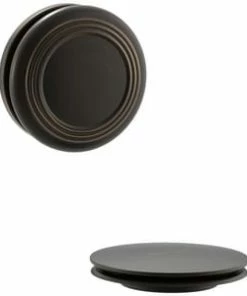 Cheap ⌛ KOHLER PureFlo™ Cable Bath Drain Trim Traditional Push Button Oil Rubbed Bronze 👏