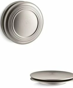 Cheap ❤️ KOHLER PureFlo™ Traditional Push Button Cable Bath Drain Trim in Vibrant Brushed Nickel 🛒