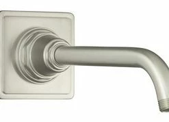 Best Sale 💯 KOHLER Pinstripe® Shower Arm and Flange Vibrant Brushed Nickel 👍