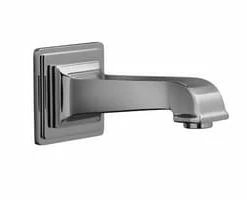 Flash Sale 🌟 KOHLER Pinstripe® Pure Wall Mount 6-7/8 in. Non-Diverter Bath Spout in Polished Chrome 🤩