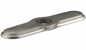 Deals 🧨 KOHLER 3-Hole Kitchen Escutcheon in Vibrant Stainless Steel 👍