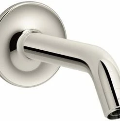 Outlet 🥰 KOHLER Purist® 8-3/8 in. Wall Mount Shower Arm and Flange in Vibrant Polished Nickel 😀