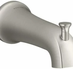 Wholesale 🛒 KOHLER Tempered™ Slip Tub Spout in Vibrant® Brushed Nickel 🔔