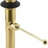 Cheapest 👏 KOHLER Premier Pop-Up Drain Exposed (Less Overflow) in Polished Brass 🔥