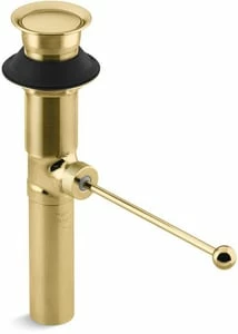 Cheapest 👏 KOHLER Premier Pop-Up Drain Exposed (Less Overflow) in Polished Brass 🔥