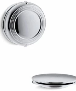 Flash Sale 🛒 KOHLER PureFlo™ Cable Bath Drain Trim with Traditional Rotary Turn Handle Polished Chrome ⌛