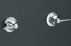 Promo 🔥 KOHLER Triton® Wall-Mount Valve Trim with Lever Handleds, Requires Valve in Polished Chrome 👍