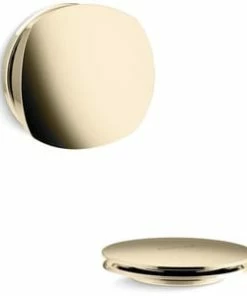 New ❤️ KOHLER PureFlo™ Rotary Turn Bath Drain Trim in Vibrant French Gold ✔️