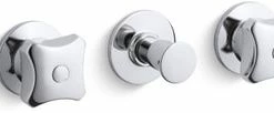 New ❤️ KOHLER Triton® Wall Mount Valve Trim with Push-Button Diverter in Polished Chrome ✨
