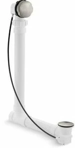 Promo ⌛ KOHLER ClearFlo™ 21 in. Metal Cable Drain in Vibrant Brushed Nickel 🔥