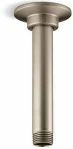 New 👍 KOHLER MasterShower® 6 in. Ceiling Mount Shower Arm and Flange with 1/2 in. Connection in Vibrant Brushed Bronze 🎁