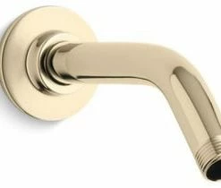 Hot Sale ⌛ KOHLER MasterShower® 7-1/2 in. Wall Mount Shower Arm and Flange in Vibrant French Gold 🌟