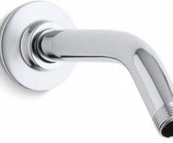 Promo 👏 KOHLER MasterShower® 7-1/2 in. Wall Mount Shower Arm and Flange in Polished Chrome 💯
