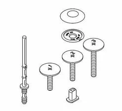 Discount 💯 KOHLER Low Profile Bolt Cap Service Kit in White 🛒