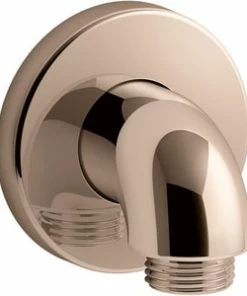 Flash Sale 🤩 KOHLER Purist® Stillness® 1/2 in. NPT Brass Supply Elbow with Check Valve in Vibrant® Rose Gold 👏