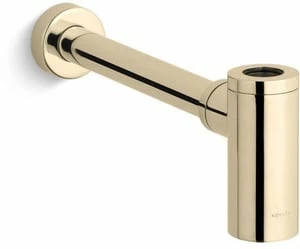 Outlet 👏 KOHLER 1-1/4 in. Brass Sink Trap in Vibrant® French Gold 👏