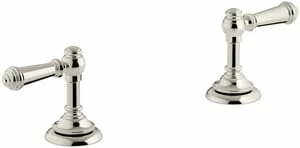 Cheapest 💯 KOHLER Artifacts® Bathroom Sink Lever Handles Vibrant in Polished Nickel 😍
