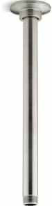 Deals 💯 KOHLER 12 in. Ceiling Mount Shower Arm and Flange with 1/2 in. Connection in Vibrant Brushed Nickel 😉