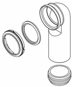 New ✨ KOHLER Drain Pipe Kit for K-18829-NA In Wall Tank Carrier System 🥰