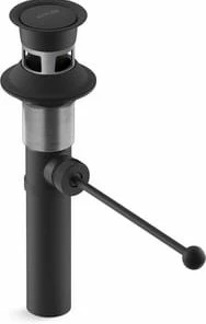 Outlet 🌟 KOHLER Premier 2-1/8 x 4 in. Pop-Up Drain in Matte Black 👏