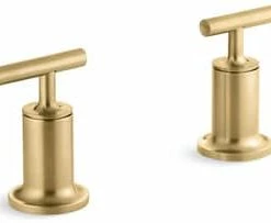 Brand new ⭐ KOHLER Purist® 4-3/4 in. Metal Handle in Vibrant® Brushed Moderne Brass ⭐