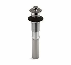 Cheap ⌛ KOHLER 5-1/8 in. Titanium Drain with Non Removable Metal Stopper (Less Overflow) 🔥