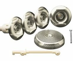 Hot Sale 😍 KOHLER Flexjet® 4-Jet Whirlpool Trim Kit in Vibrant Brushed Nickel 🎁