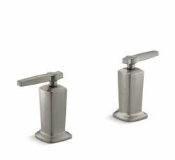 Budget 👏 KOHLER Margaux® 3-Hole Valve Trim with Double Lever Handle in Vibrant Brushed Nickel 👍