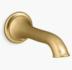 Flash Sale ❤️ KOHLER Artifacts® Slip x NPT Metal Tub Spout in Vibrant® Brushed Moderne Brass 🤩