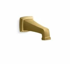 Best Pirce ❤️ KOHLER Riff® Slip Metal Tub Spout in Vibrant® Brushed Moderne Brass 😍