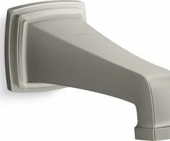 Outlet 👏 KOHLER Riff® Slip Metal Tub Spout in Vibrant® Brushed Nickel 😍