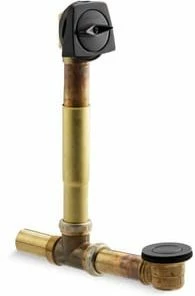 Coupon ✨ ClearFlo™ 1- 1/2 in. Adjustable Pop-Up Waste & Overflow Drain for 14 in.-16 in. Deep Baths in Brushed Black 👏