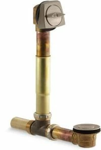 Discount ⌛ ClearFlo™ 1- 1/2 in. Adjustable Pop-Up Waste & Overflow Drain for 14 in.-16 in. Deep Baths in Vibrant Brushed Bronze 💯