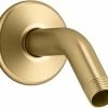 Best deal 😍 KOHLER 1/2 in. NPT Metal Shower Arm in Vibrant® Brushed Moderne Brass 🥰
