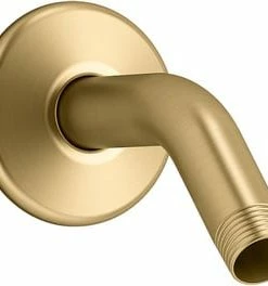 Best deal 😍 KOHLER 1/2 in. NPT Metal Shower Arm in Vibrant® Brushed Moderne Brass 🥰