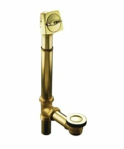 Flash Sale 🧨 KOHLER ClearFlo™ 1- 1/2 in. Adjustable Pop-Up Drain with Above or Through the Floor Installations for 17 to 24 in. Deep Baths Vibrant French Gold ✔️
