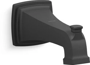 Best deal 🥰 KOHLER Riff® 6-3/50 in. Slip Metal Tub Spout in Matte Black 👍