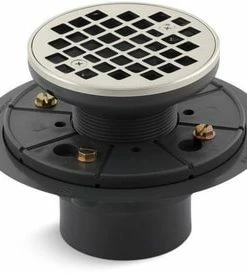 Best Sale 💯 KOHLER ClearFlo™ 3 in. Threaded Plastic Vibrant® Polished Nickel Shower Drain ❤️