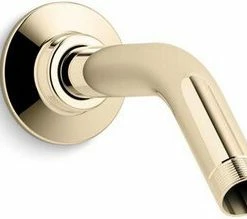 Discount 👏 KOHLER MasterShower® Shower Arm and Flange, 5-3/8 in. Long Vibrant French Gold ❤️