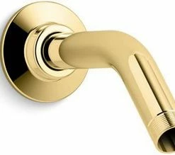 Wholesale 🧨 KOHLER MasterShower® Shower Arm and Flange, 5-3/8 in. Long Vibrant Polished Brass 🎁