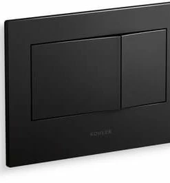 Promo 😉 KOHLER Bevel® Flush Actuator Plate in Matte Black 👏