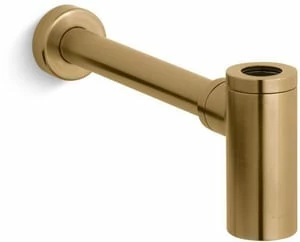 Deals ๐ KOHLER Round Bottle Trap in Vibrant Moderne Brushed Gold โจ