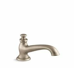 Promo 🧨 KOHLER Artifacts® 15 gpm Deckmount Bath Spout with Flare Design in Vibrant Brushed Bronze (Less Handle) 🔔